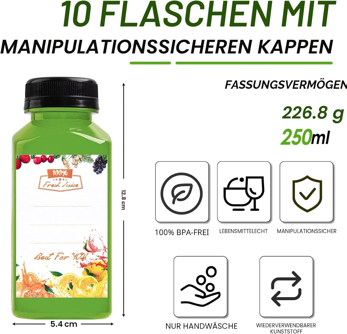 ASIAKASPALAUTUS - DIY Muovipullot 10 kpl