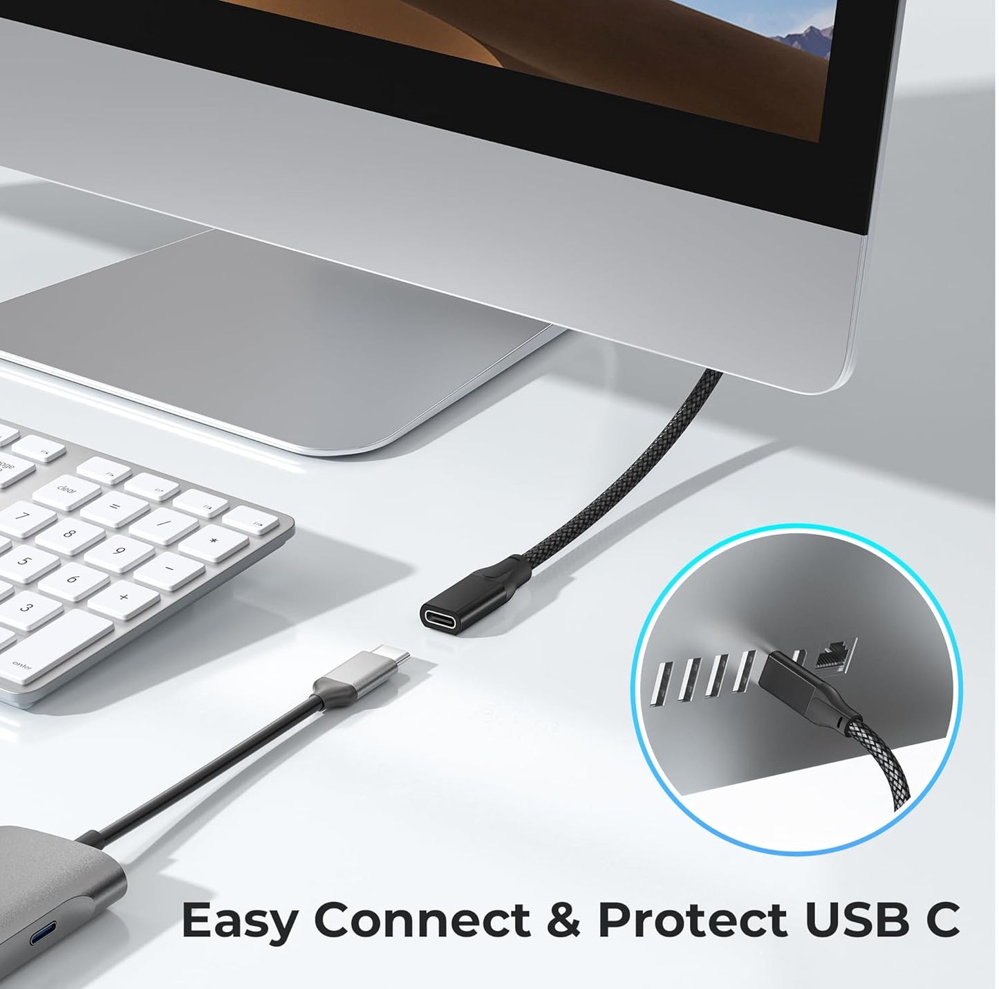 ASIAKASPALAUTUS - Jatkojohto USB-C 2 m