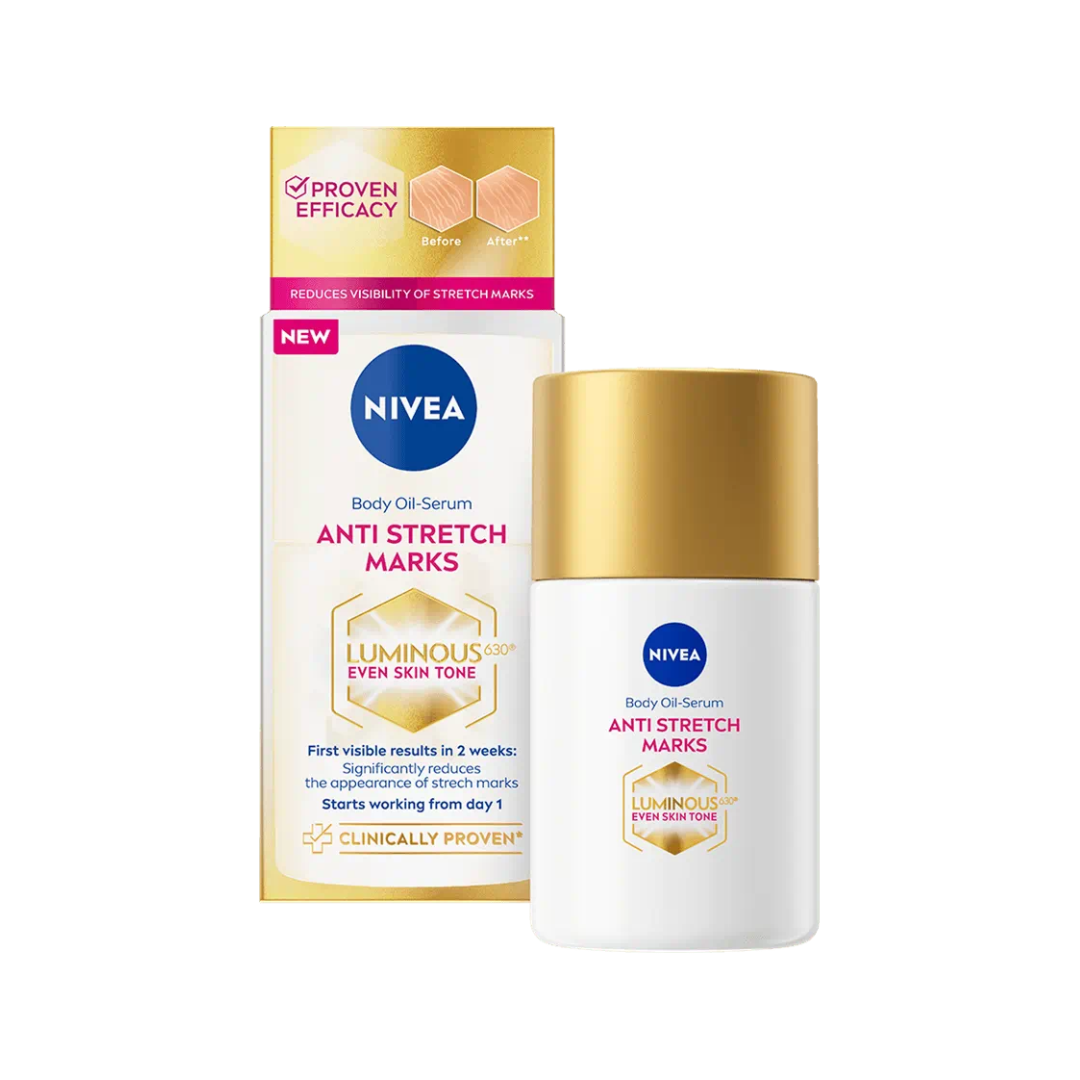 UUSI - Nivea Luminous360 Anti Stretch Marks -öljyseerumi