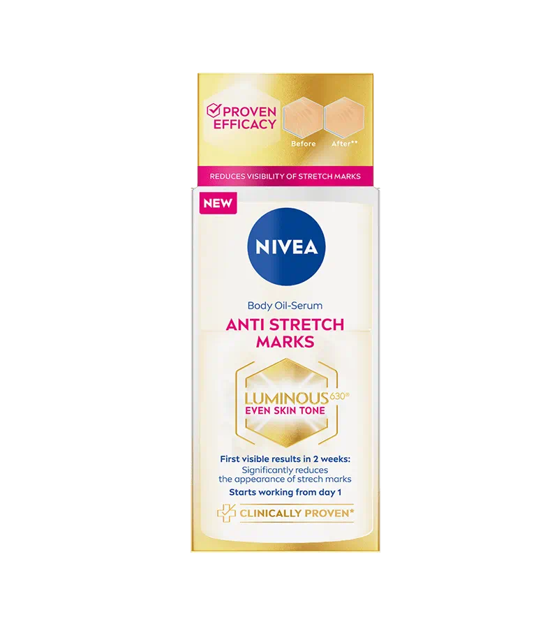 UUSI - Nivea Luminous360 Anti Stretch Marks -öljyseerumi