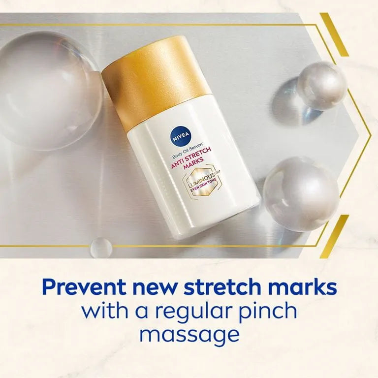 UUSI - Nivea Luminous360 Anti Stretch Marks -öljyseerumi