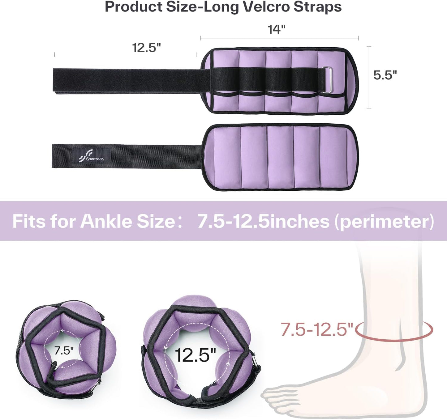 ASIAKASPALAUTUS - Nilkka-/rannepainot 0.5-2.2 kg