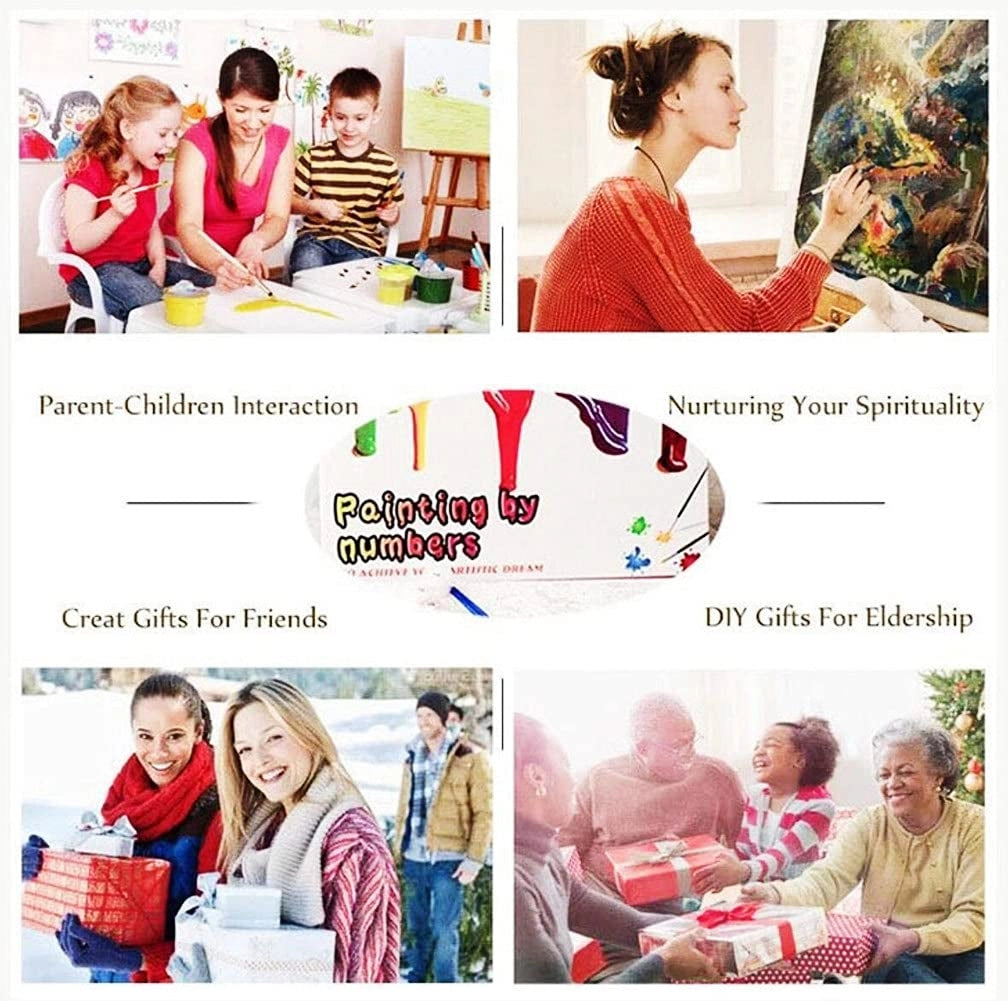 UUSI - Maalaa numeroiden mukaan 40x50 cm