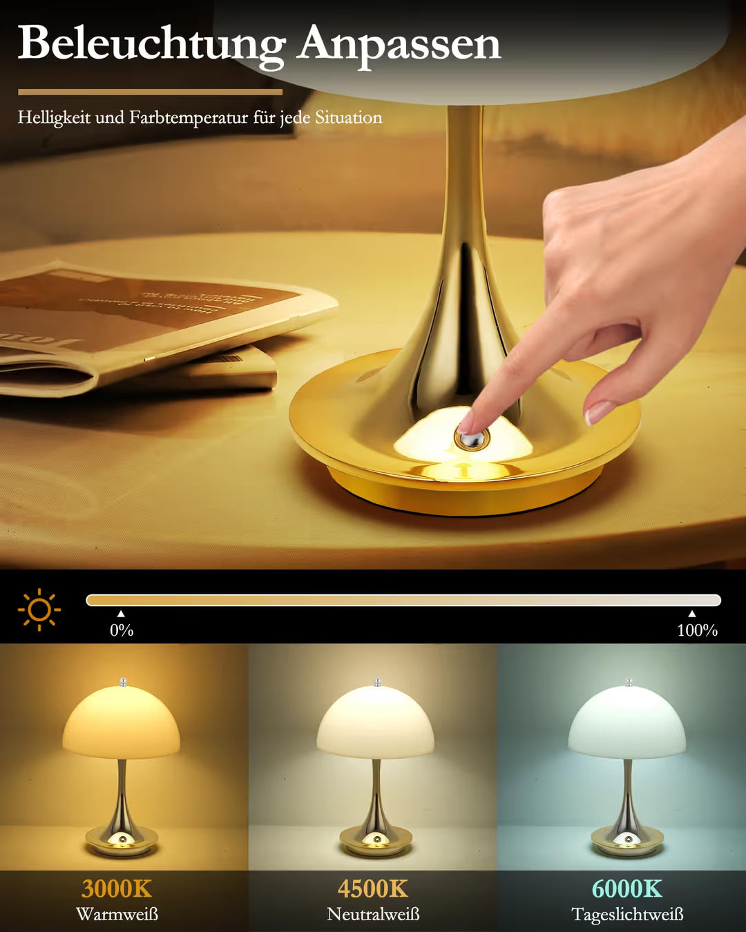 ASIAKASPALAUTUS - Ladattava pöytävalaisin