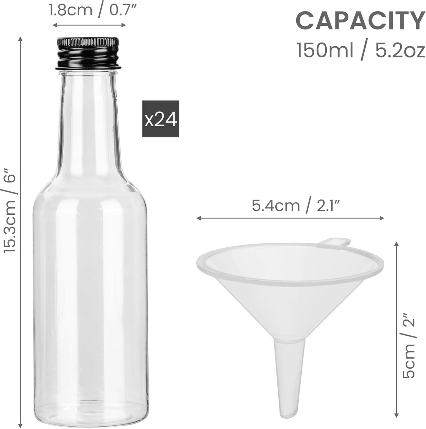 ASIAKASPALAUTUS - DIY Muovipullot 24 kpl