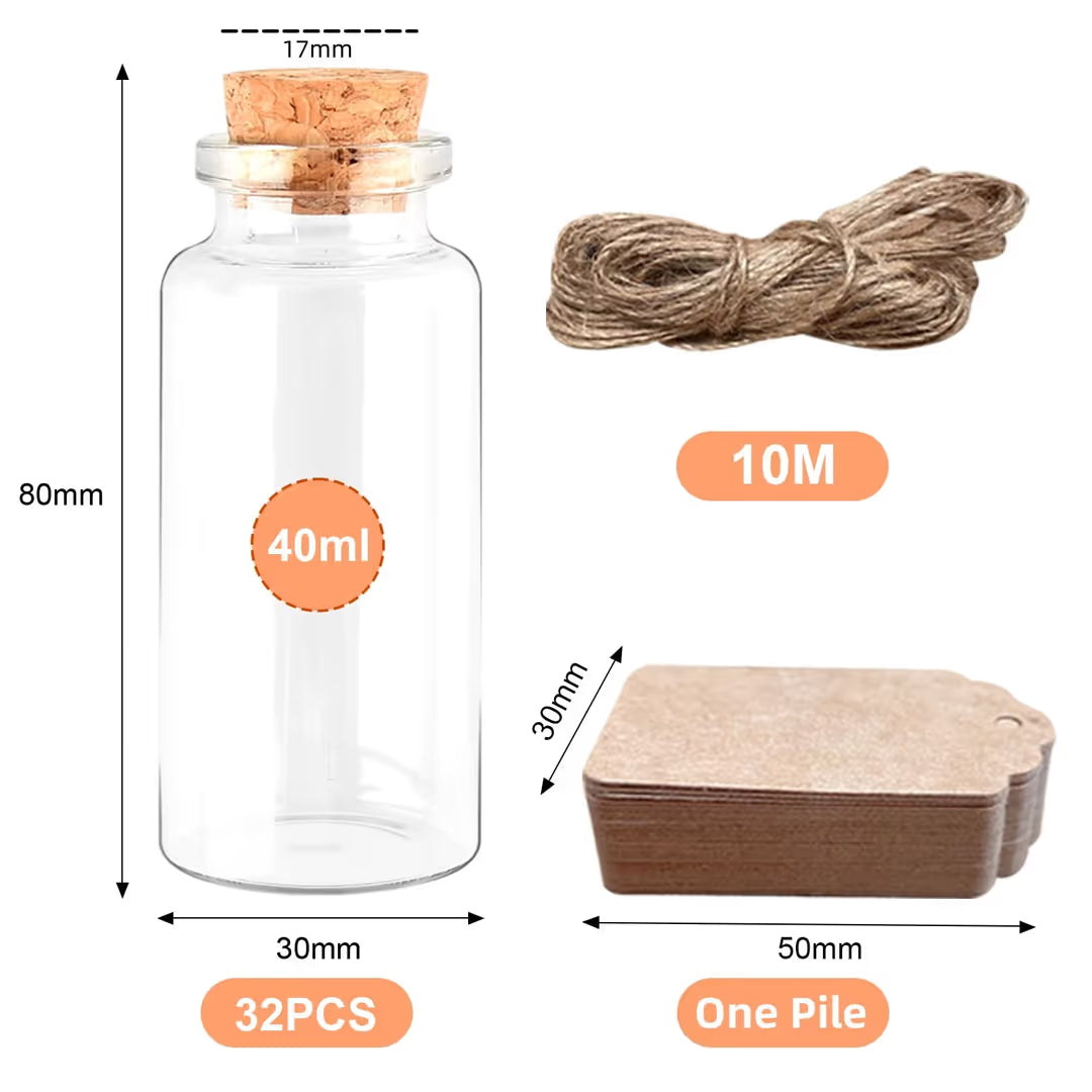 ASIAKASPALAUTUS - DIY Lasipurkit 32 kpl