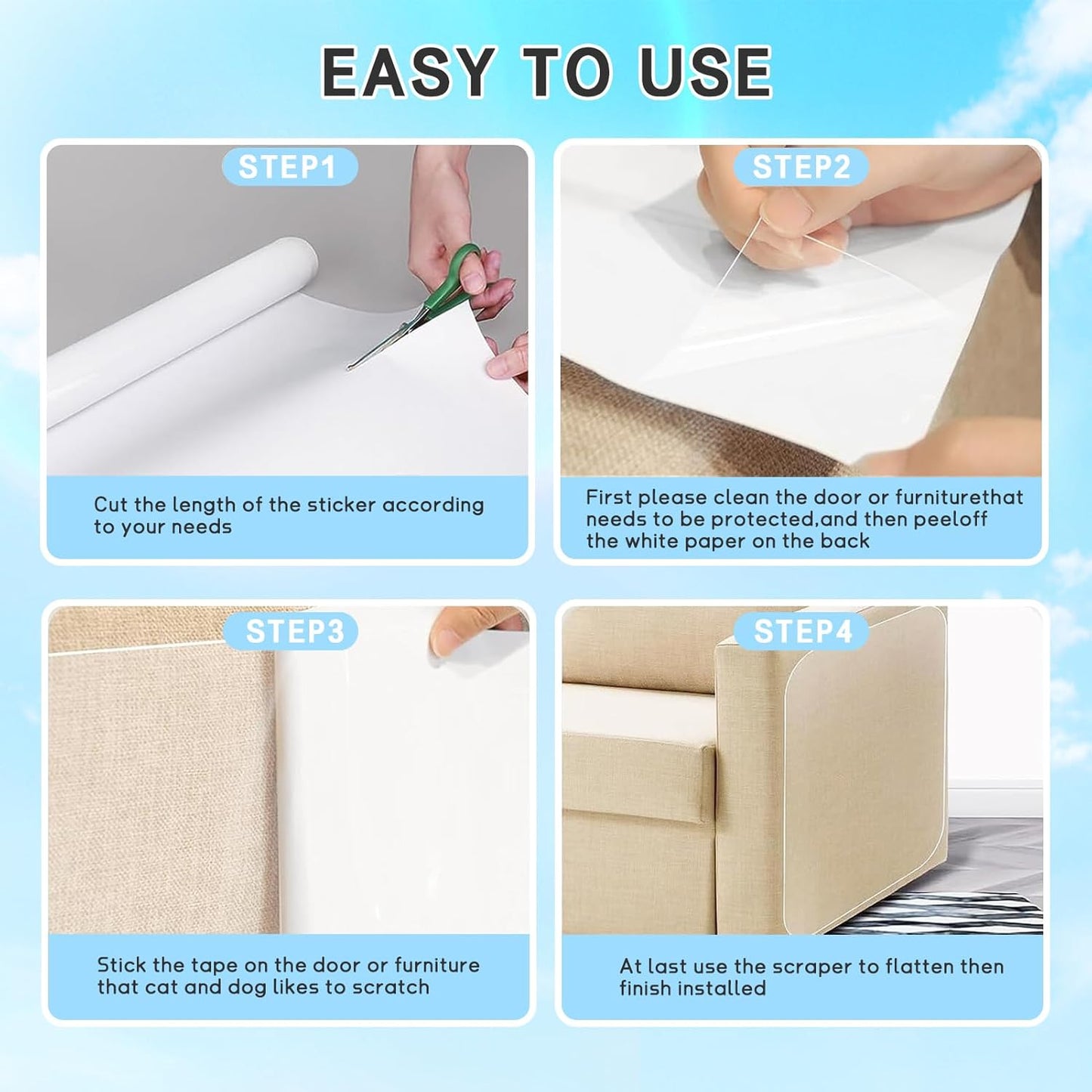 ASIAKASPALAUTUS - Kissan raapimissuoja (tarrakiinnitys)