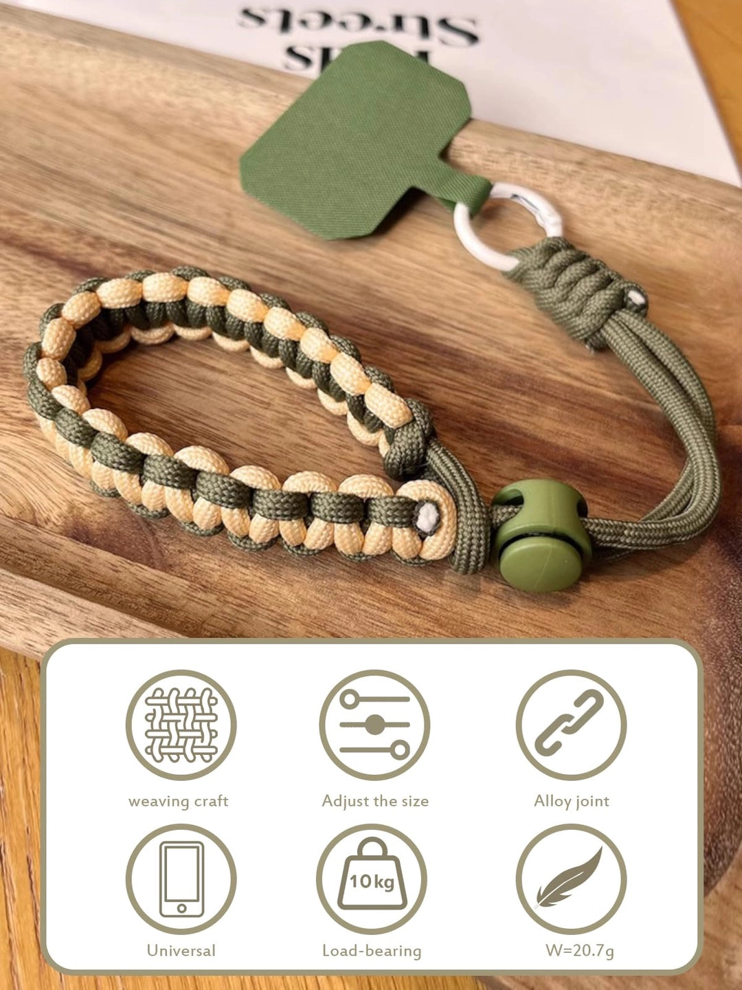 UUSI - Rannelenkki (esim. puhelimeen tai kameraan)