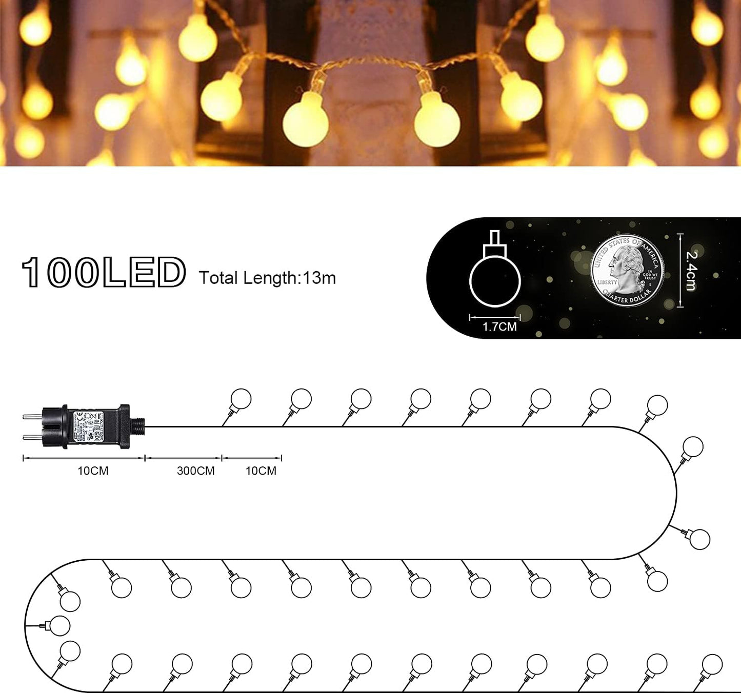ASIAKASPALAUTUS - LED-valosarja 10 metriä