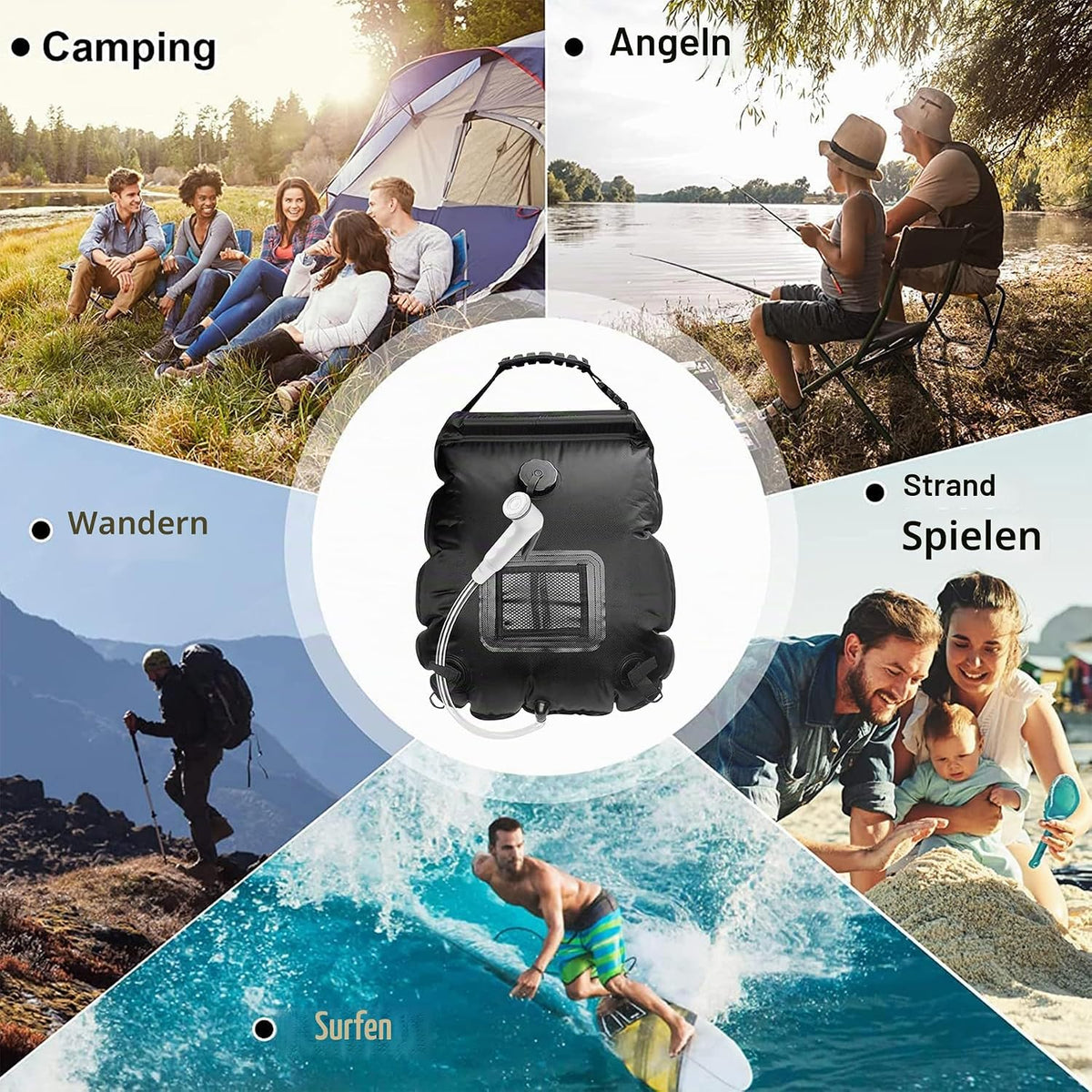ASIAKASPALAUTUS - Camping-suihku 20L