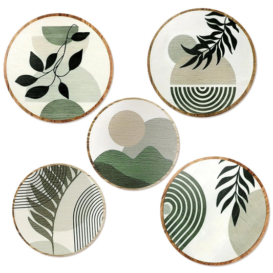 ASIAKASPALAUTUS - Seinäkoristeet 5 kpl