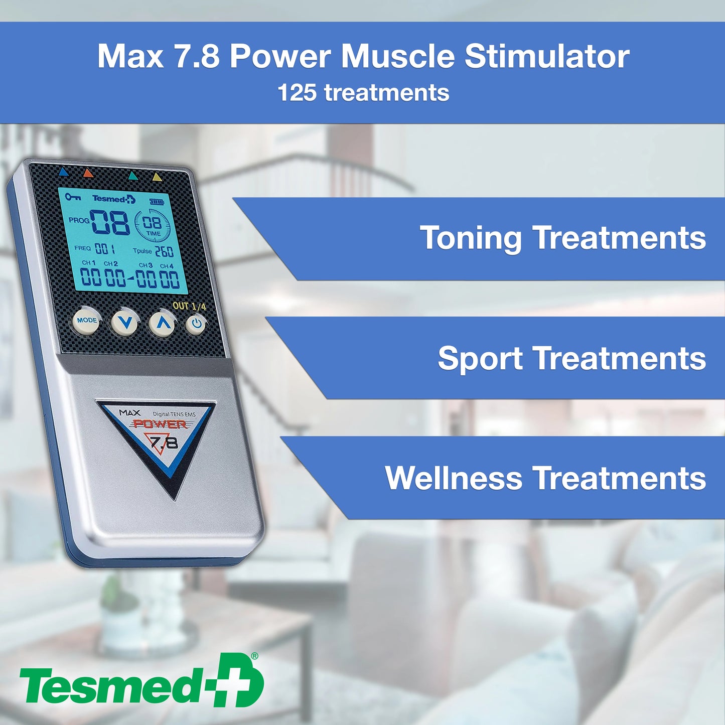 ASIAKASPALAUTUS - Tens-laite Tesmed Max Power 7.8
