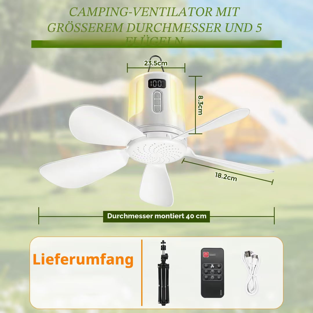 ASIAKASPALAUTUS - Camping-tuuletin (ladattava)