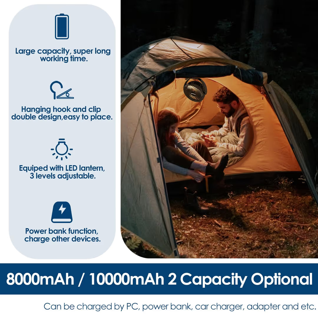 ASIAKASPALAUTUS - Camping-tuuletin (ladattava)