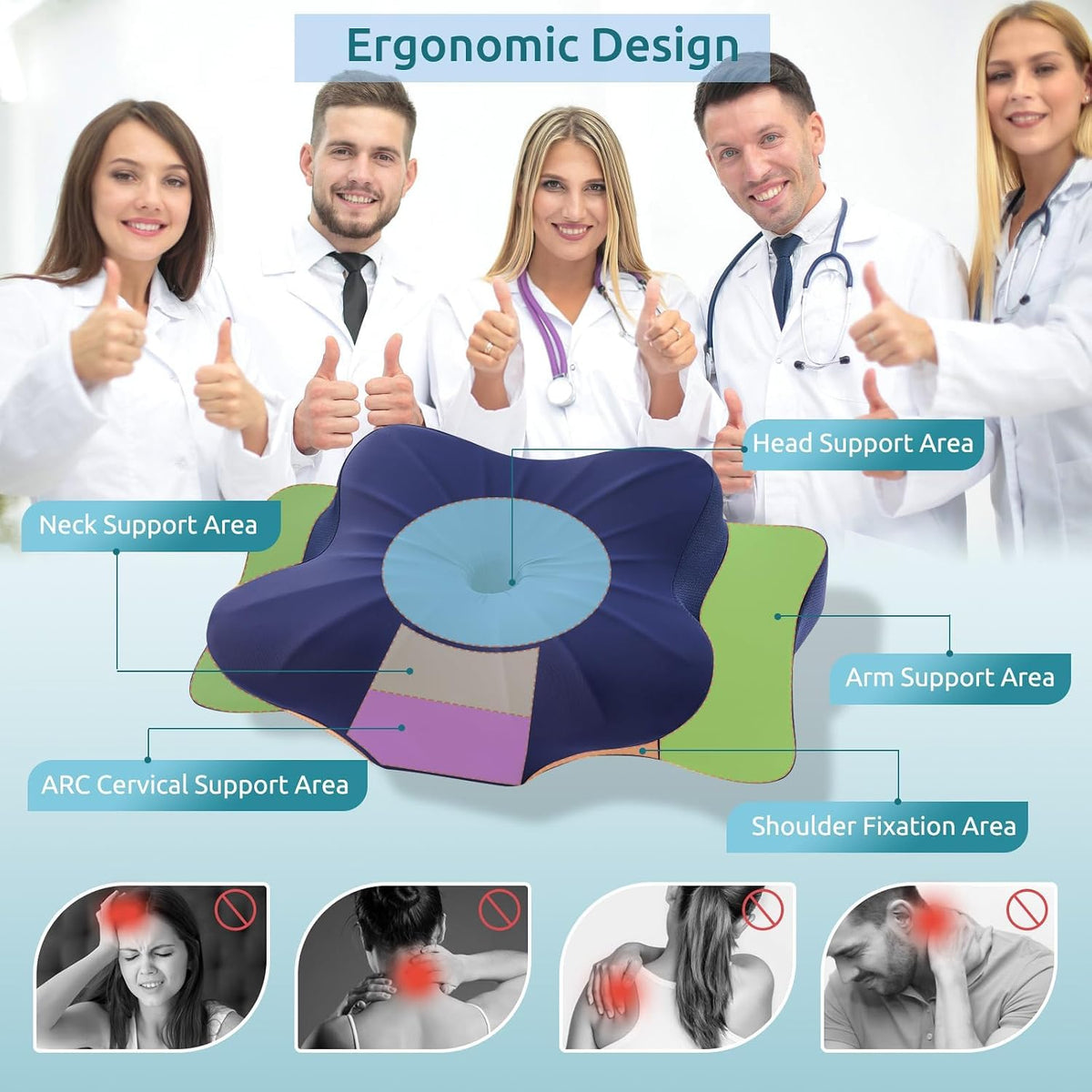 ASIAKASPALAUTUS - Ergonominen tyyny