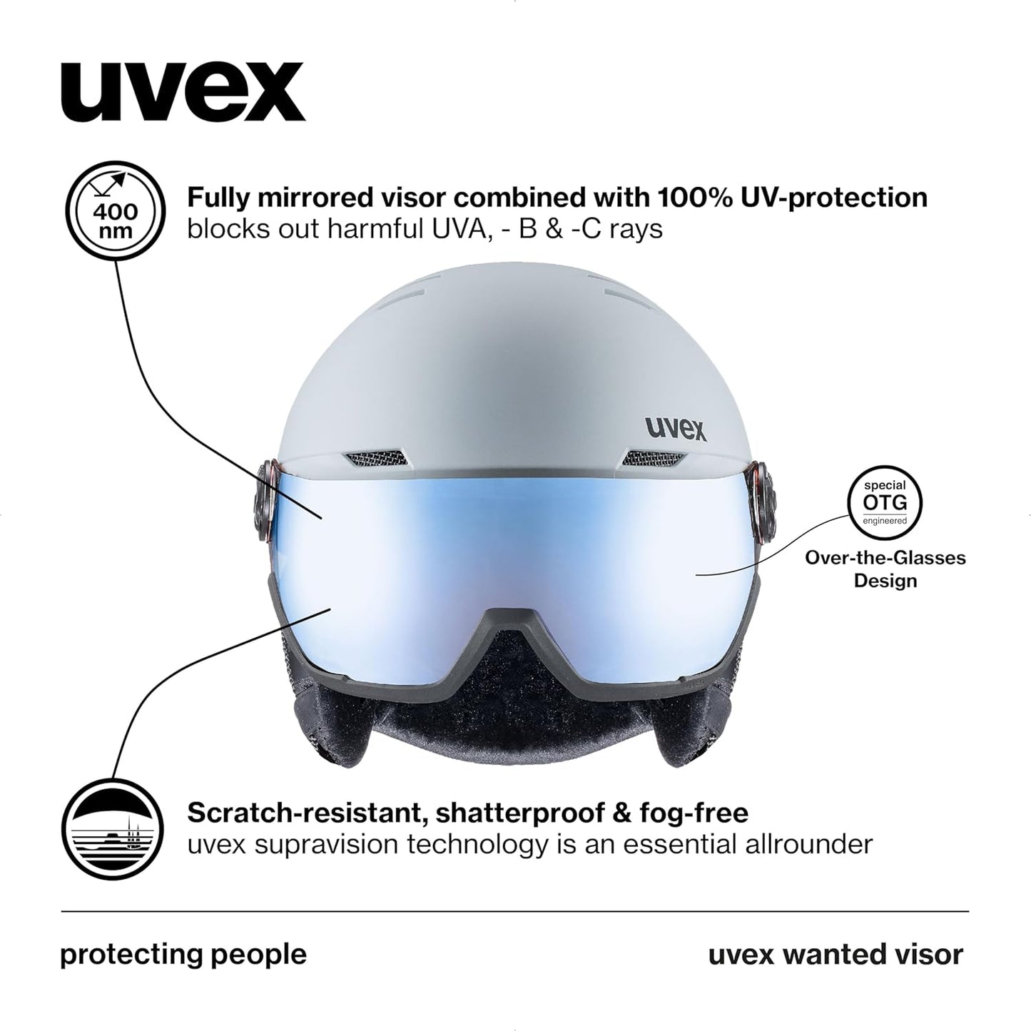 ASIAKASPALAUTUS - Laskettelukypärä Uvex (54-58 cm)