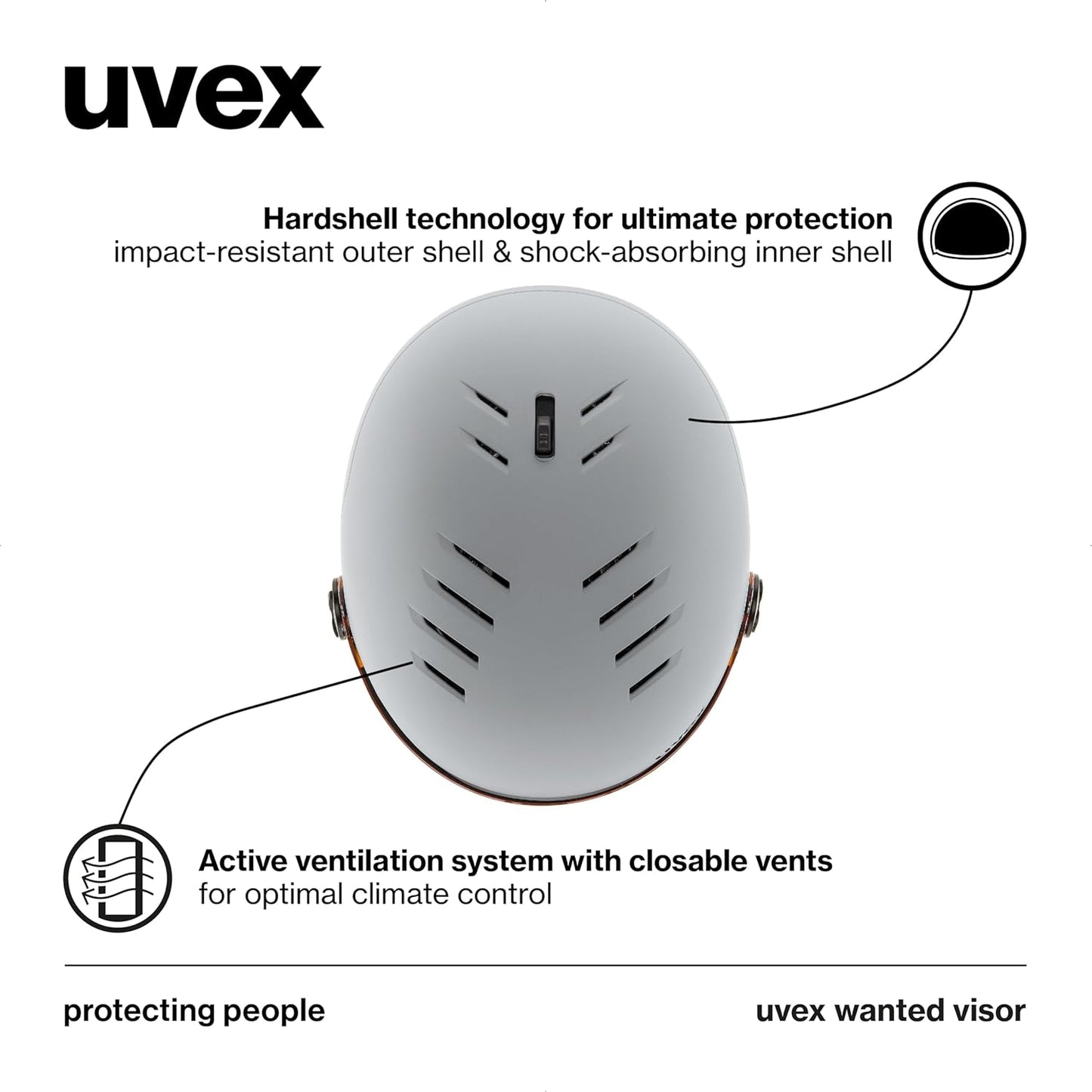ASIAKASPALAUTUS - Laskettelukypärä Uvex (54-58 cm)