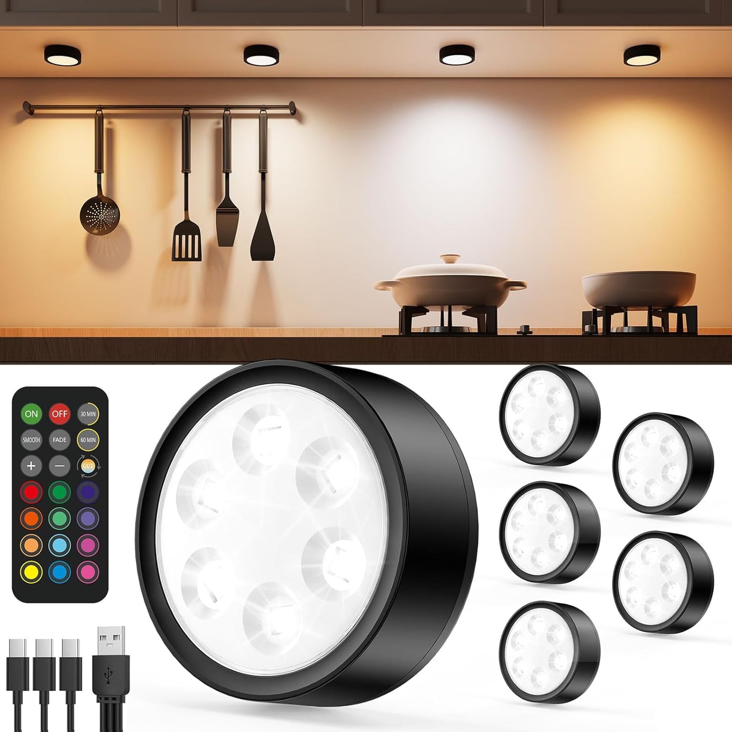 ASIAKASPALAUTUS - LED-valot 6 kpl