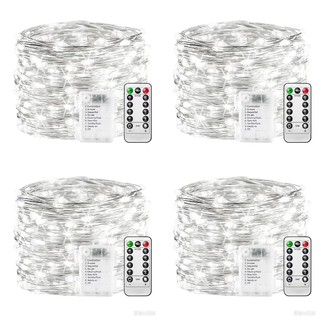 ASIAKASPALAUTUS - LED-valosarja 10 m (100 led) 4 kpl