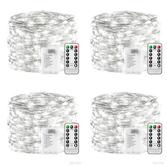 ASIAKASPALAUTUS - LED-valosarja 10 m (100 led) 4 kpl