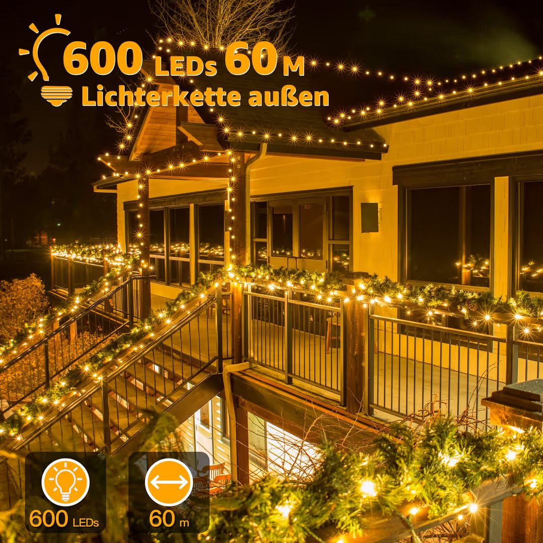 ASIAKASPALAUTUS - LED-valosarja 60 m 600 led
