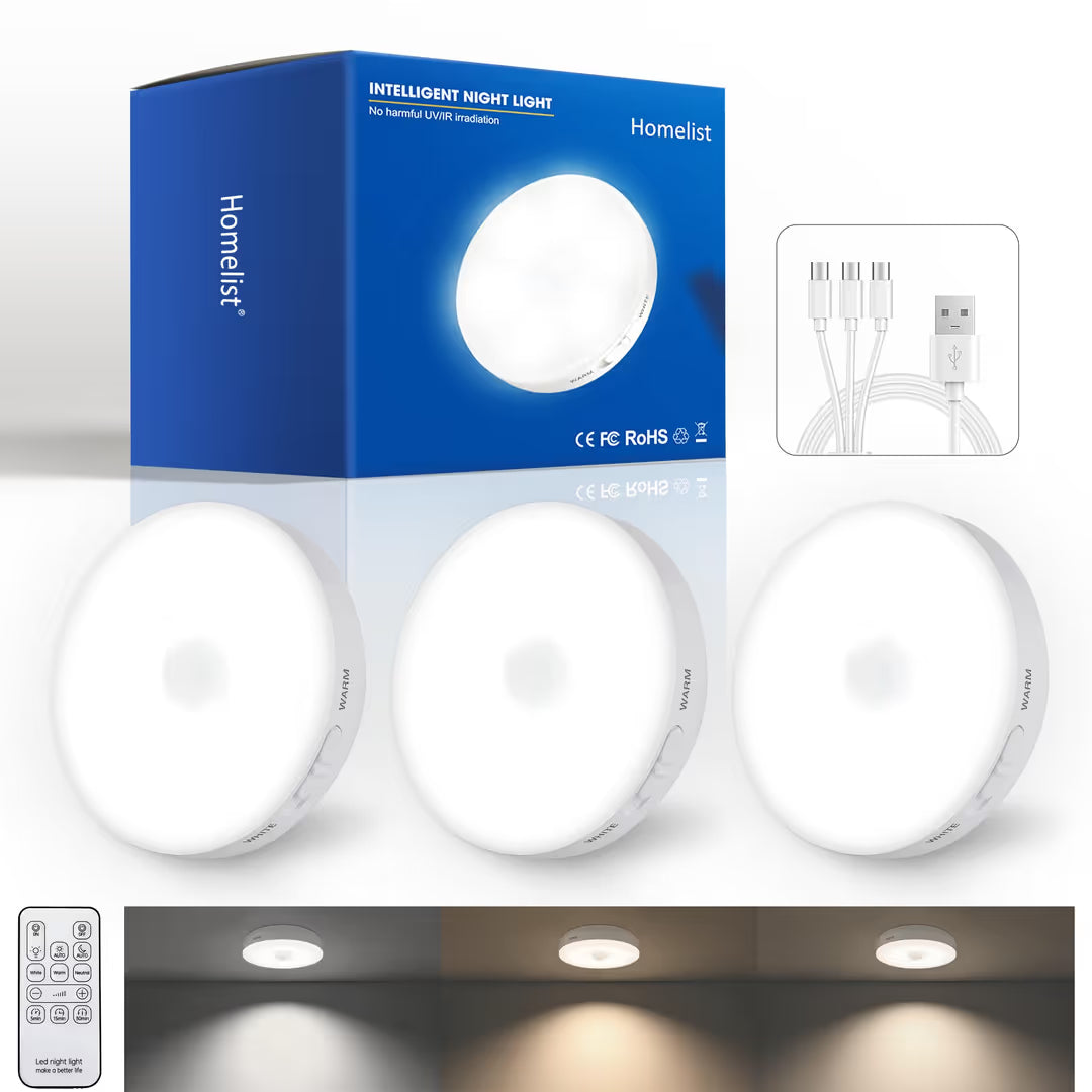ASIAKASPALAUTUS - LED-valot 3 kpl (ladattavat)
