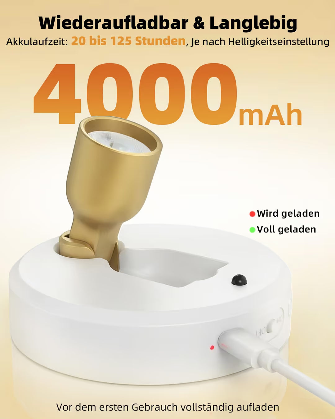 ASIAKASPALAUTUS - LED-valot 2 kpl (ladattavat)