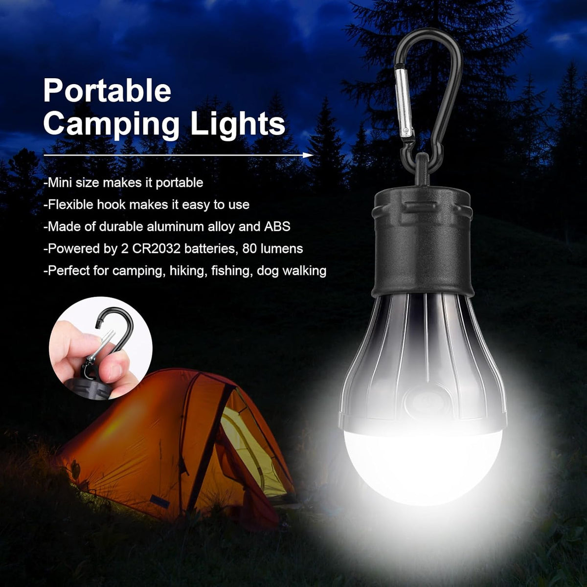 ASIAKASPALAUTUS - Camping-valot 5 kpl