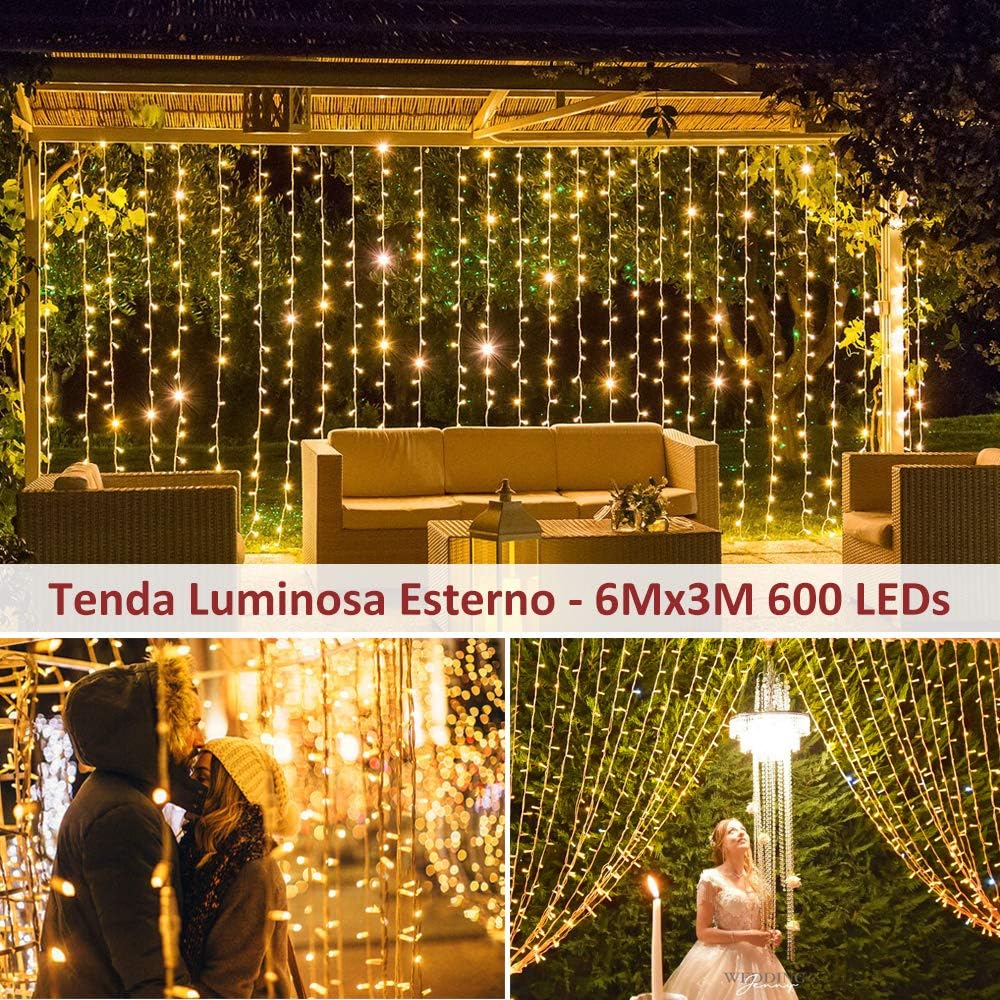 ASIAKASPALAUTUS - LED-valoverho 3x6 m