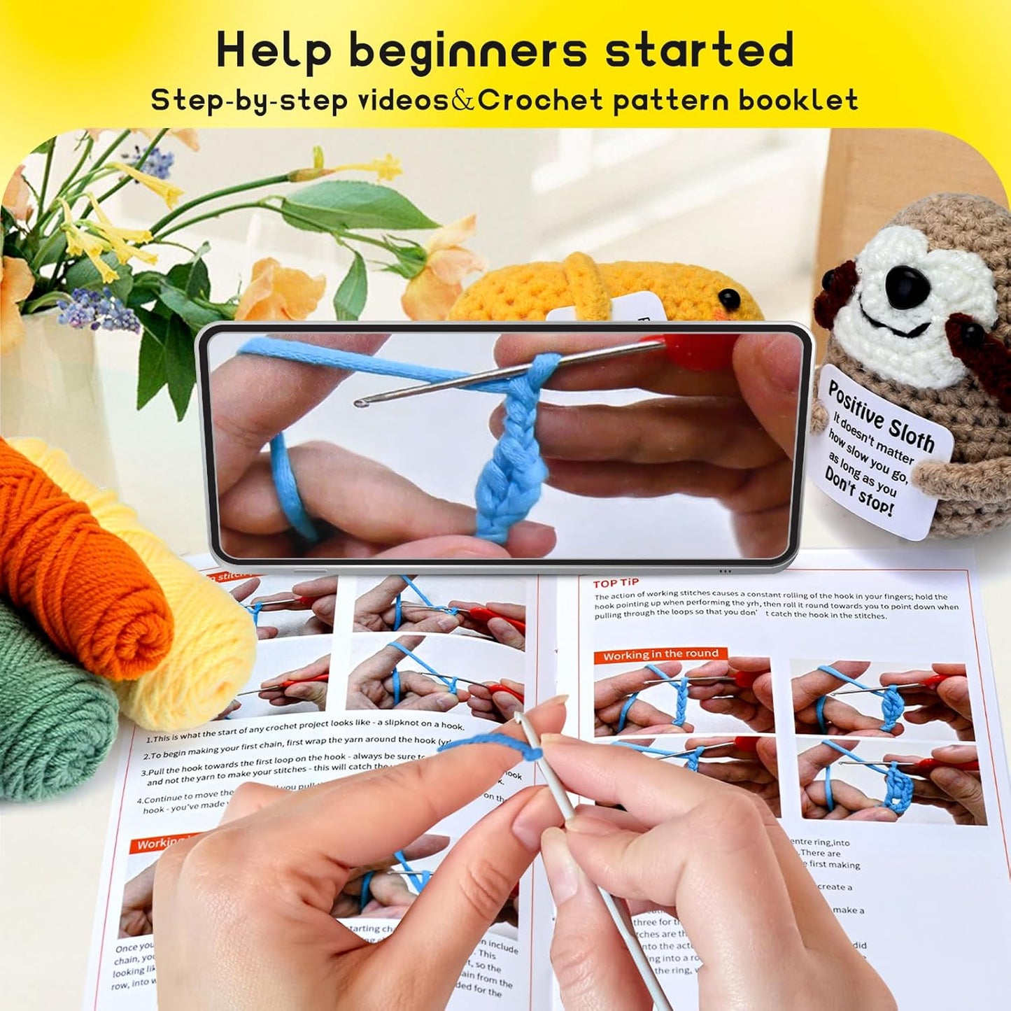 ASIAKASPALAUTUS - DIY Virkkaussetti